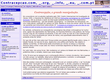 Tablet Screenshot of contracepcao.org